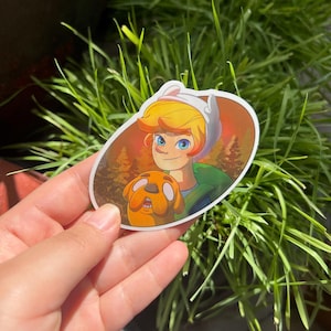 Fanart d'Adventure Time Fin et Jake le chien Sticker