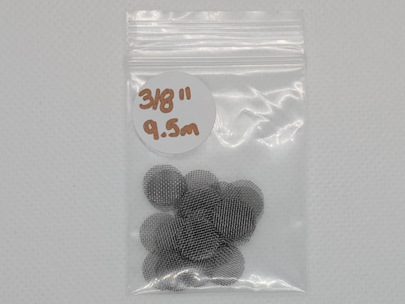 10mm Stainless Steel Pipe Screens - Reusable Filters For Glass Pipes, Bowls & Bongs