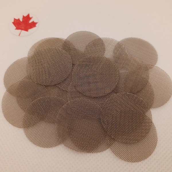 Roestvrijstalen buisschermen - Premium Canadese filters, verschillende maten verkrijgbaar, set van 25