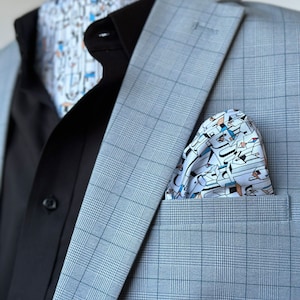 Printed Cotton Ascot Cravat: Unisex Necktie