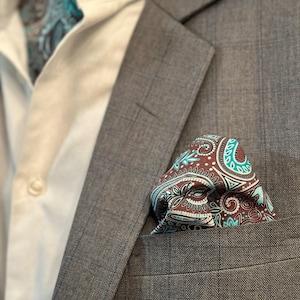 Royal Touch Paisley Print Ascot Cravat: Handmade