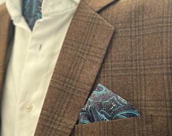 Paisley Print Soft Cotton Cravat – Classic Ascot Tie, Vintage Inspired Unisex Neckwear