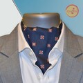Balete Designs Cravat in Navy blue  | Ascot | Cravat | Ascot for Men | Cravat for Men | Ascot Tie