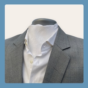 Pure Soft Linen Unisex Ascot Cravat: Elegant Necktie