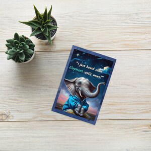 Funny Congratulations Elephant Greeting card