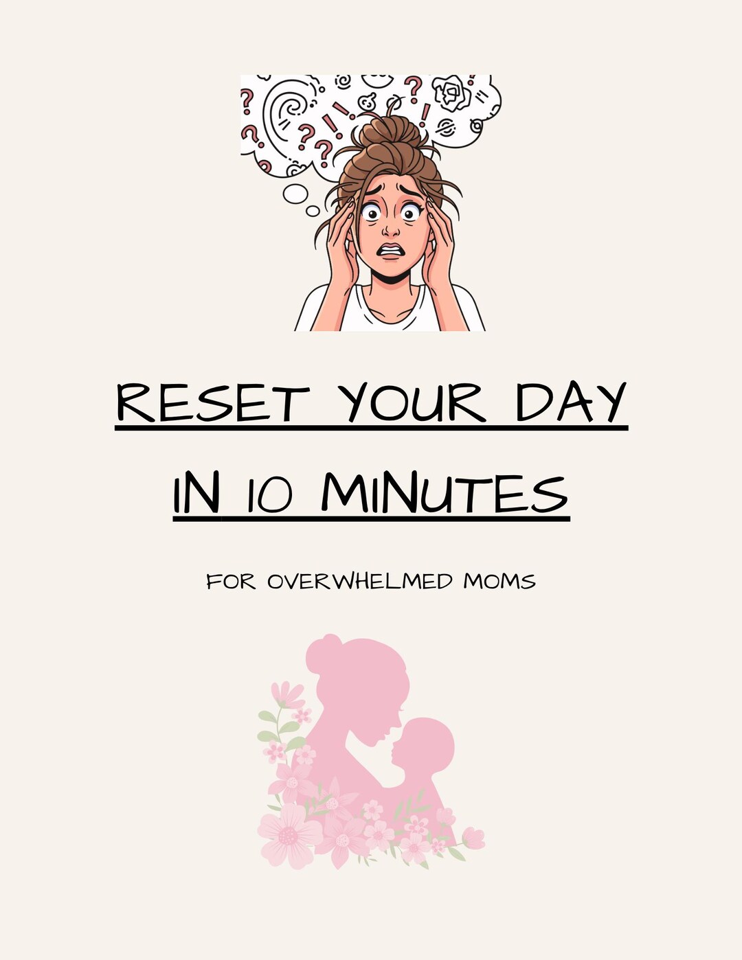 Overwhelmed Routine Reset Your Day in 10 Minutes Printable | Overwhelmed Mom Planner ...