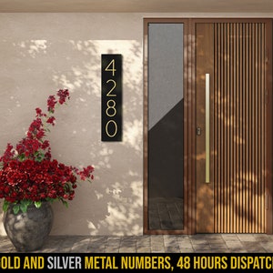Metal House number | House numbers | Modern Address sign with Metal numbers | House number plaque | Housewarming gift | Outdoor house number