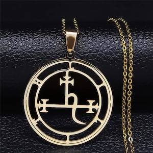 Lilith  sigil Stainless Steel Pendants Necklace