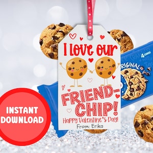 Kinder Valentinstag Karten, Freund-Chip, Chip Hooray, Valentinstag, Valentinstag, Valentinstag, Kinder Geschenke für Schule Klassenzimmer Tasche Chips Tags
