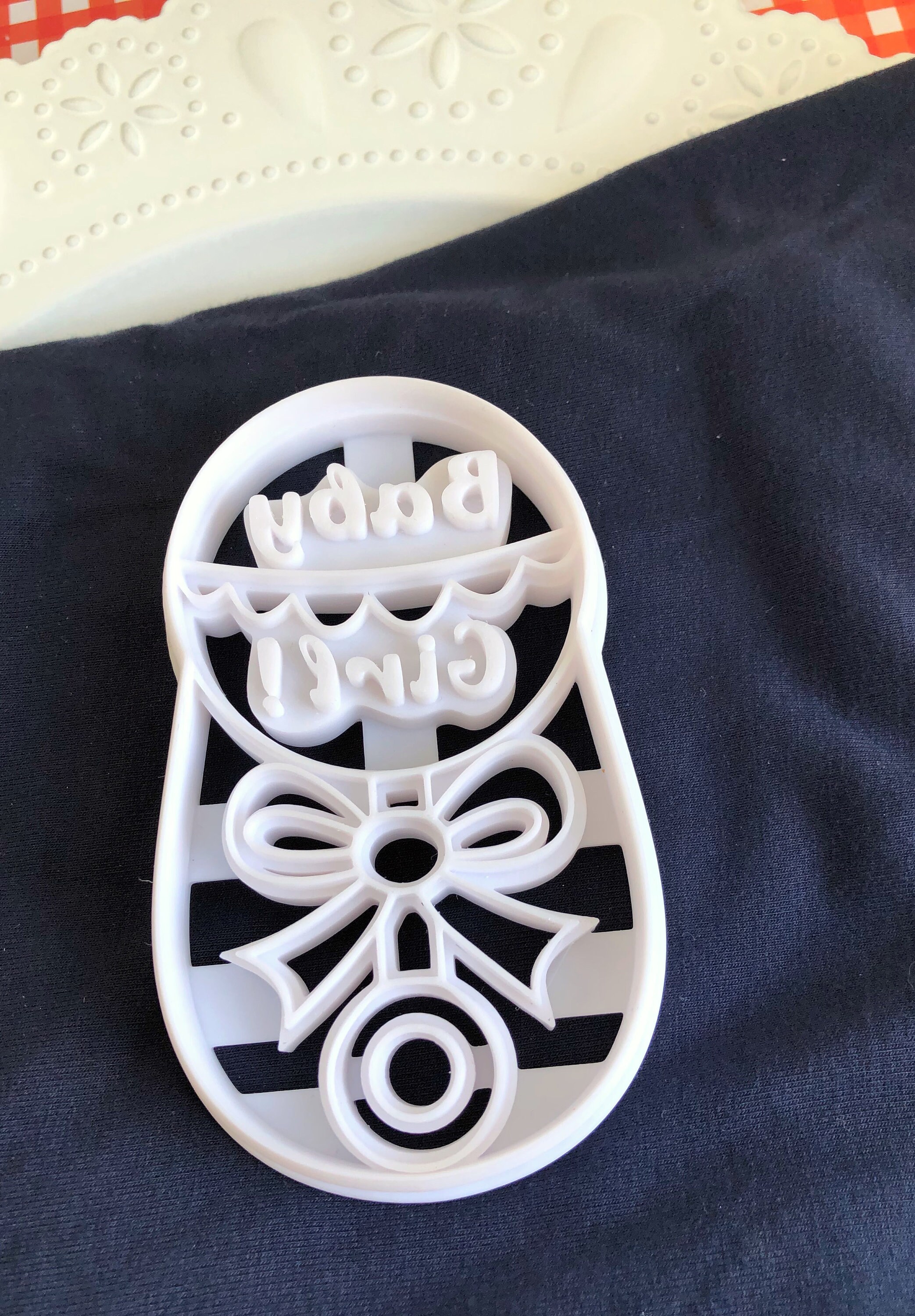 Baby Rattle for Girls Cookie Cutter, Gender Reveal Party Baby Shower ...