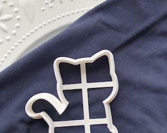 Cat cookie cutter,kitten cookie cutter, kitty cookie cutter, cookie cutter for cat lovers, crazy cat lady cookie cutter