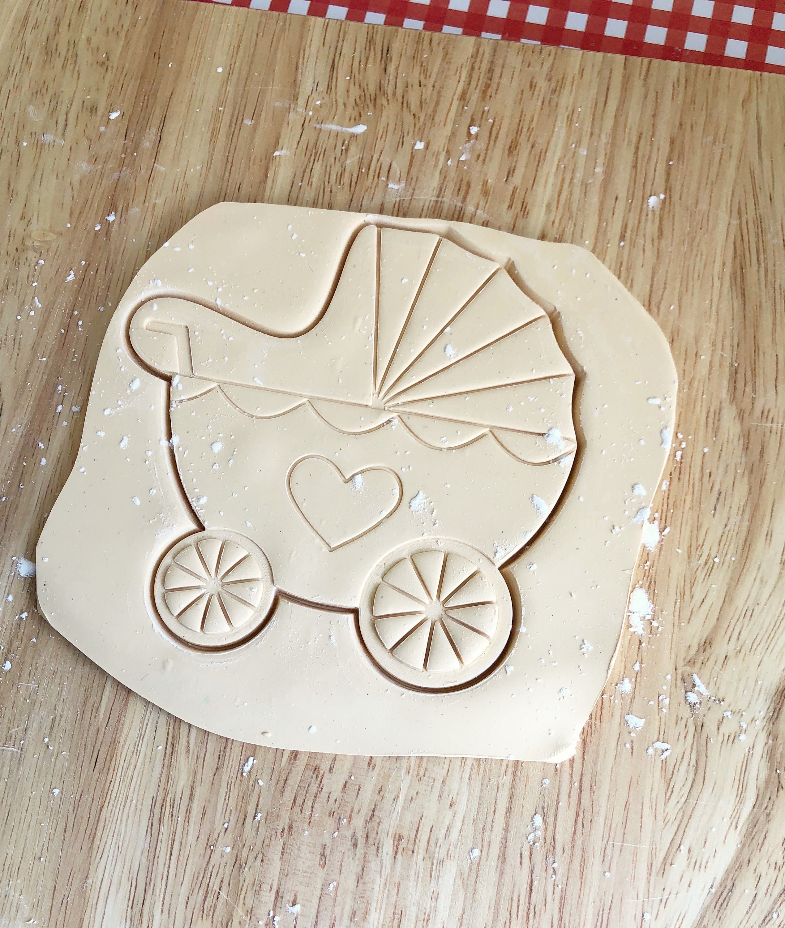Baby Stroller Cookie Cutter, Baby Carriage Fondant Cutter, Baby Shower