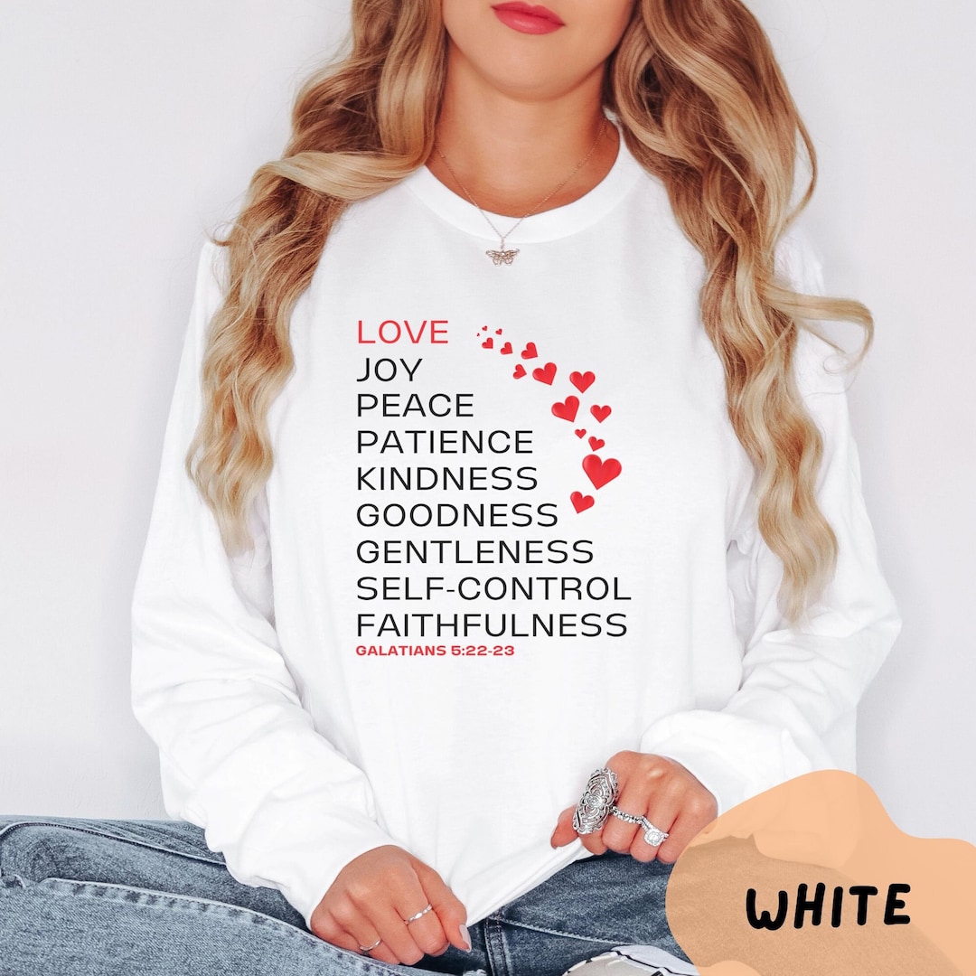 Fruit of the Spirit Shirt, Aesthetic Christian T-shirt, Bible Verse ...