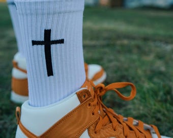 Christian Cross Crew Sock