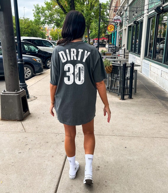 Dirty 30 30th Birthday Funny Jersey Style Shirt Dirty 30 30th Birthday Funny Jersey Style Shirt