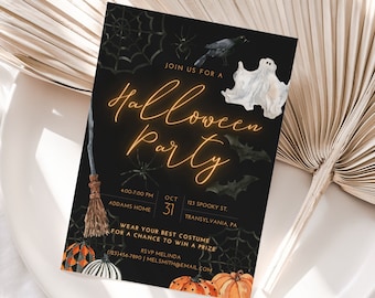 Halloween Party Invitation | Costume Party | Instant Download | Halloween Invitation