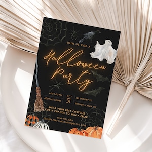 Halloween Party Invitation | Costume Party | Instant Download | Halloween Invitation