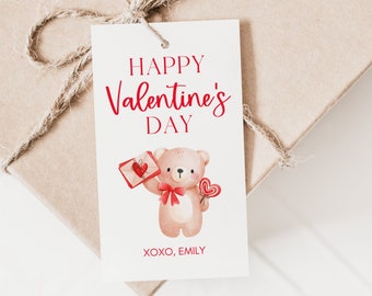 Etiqueta de regalo de San Valentín imprimible / Día de San Valentín / Descarga instantánea / San Valentín imprimible / Etiqueta de San Valentín