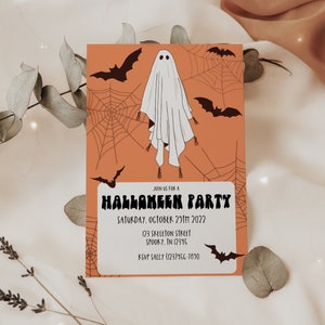 Halloween Party Invitation | Costume Party | Ghost Halloween Invite | Instant Download