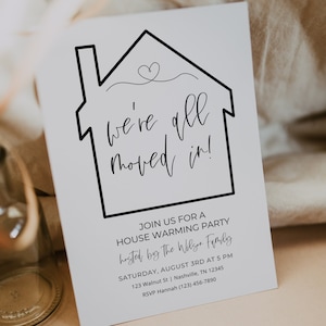 House Warming Invitation | Housewarming Invite | Housewarming Party | Editable Invitation | New Home Party | Home Sweet Home