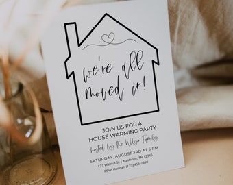 House Warming Invitation | Housewarming Invite | Housewarming Party | Editable Invitation | New Home Party | Home Sweet Home