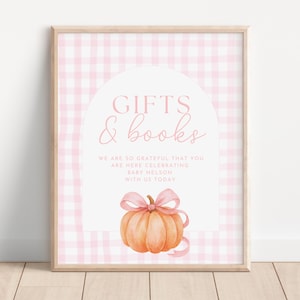 Little Pumpkin Baby Shower Gift Table Sign, Pumpkin Baby Shower, Pumpkin Sign, Fall Baby Shower, Our Little Pumpkin Is On The Way, A170