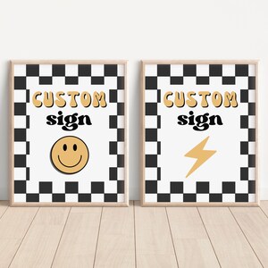 One Happy Dude Birthday Party Custom Sign, Editable Template Instant Download, A104