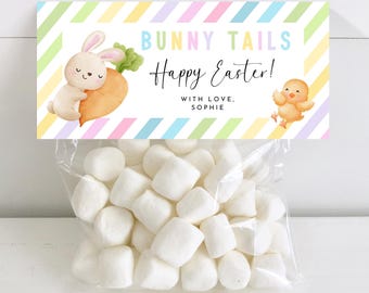 Bunny Treat Bags, Easter Treat Bags, Printable Bag Toppers, Treat Bag Topper, Easter Bag Topper, Easter Classroom, Easter Bag Toppers