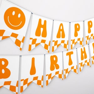 Printable One Happy Dude Happy Birthday Banner, Instant Download, A145