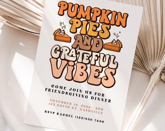 Friendsgiving Invite, Thanksgiving Invite, Friendsgiving, Thanksgiving Dinner, Friendsgiving Party, Friendsgiving Dinner, Thanksgiving Party