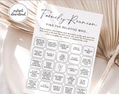 Family Reunion Bingo, Family Reunion Games, Family Reunion Ideas, Family Reunion Party, Family Gatherings, Printable Games, A155