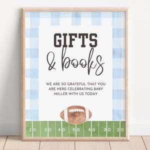 Fußball-Babyparty, Geschenk Tisch Zeichen, Sofort-Download, Sport-Babyparty, Karten und Geschenke, Junge Babyparty, druckbares Schild, A148