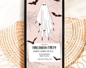 Halloween Party Digital Invitation, Halloween Invitation, Halloween Invite, Digital Invite, Costume Party, Invitation Template, Editable