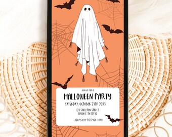 Halloween Party Digital Invitation, Halloween Invitation, Halloween Invite, Digital Invite, Costume Party, Invitation Template, Editable