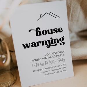 House Warming Invitation | Housewarming Invite | Housewarming Party | Editable Invitation | New Home Party | Home Sweet Home