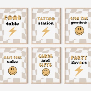 Tan One Happy Dude Party Signs Bundle | Instant Download | A113