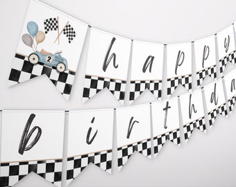 Banner de cumpleaños de Racecar, Descarga instantánea, Fiesta de coches de carreras, Dos rápidos, Banner de coches de carreras, Banner de coches de carreras, Cumpleaños rápido, Fiesta de coches de carreras, A137