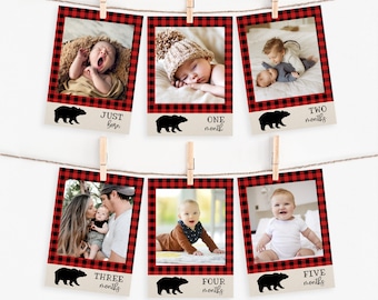 Lumberjack Birthday Party Photo Banner | Wild One | First Birthday | Buffalo Plaid | Lumberjack Banner | Camping | Lumberjack Decor | Plaid