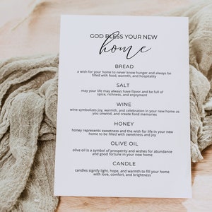 Housewarming Printable, God Bless Your New Home, Housewarming Gift, New ...