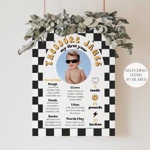 One Happy Dude 1st Birthday Invitation Boy First Birthday Happy Dude Birthday Editable Invitation Smiley Face Invite A104 image 9