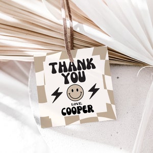 One Happy Dude Birthday Party Favor Tags, Instant Download, A120