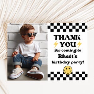 Two Cool Danke Karte, Zweiter Geburtstag, Two Cool Geburtstag, Danke Note, Jungen Geburtstag, Two Cool Party, Two Cool Danke, A136