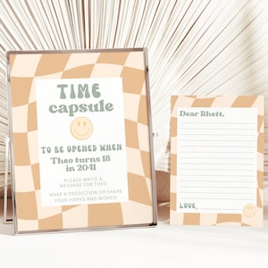 One Happy Dude Time Capsule, Instant Download, One Happy Dude Party, Smiley Face Birthday, Boy 1st Birthday, One Happy Dude Sign, A140