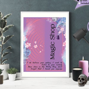BTS Wall Art Magic Shop K-Pop Poster Army Korean Music Gift Jimin V RM Suga Jungkook Jin JHope Instant Download Happy Planner Page