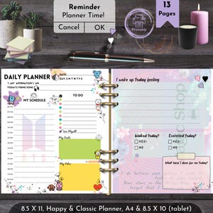 BTS Inspired Planner & Mood Tracker: K-Pop Army Printable (Digital Download)
