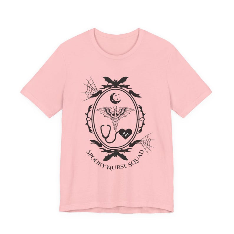 Spooky Nurse Shirt | Goth Nurse Tee | Night Shift RN Shirt | Alt Medical Staff Apparel | Spooky Healthcare Shirt | Creepy Nurse Gift image 15