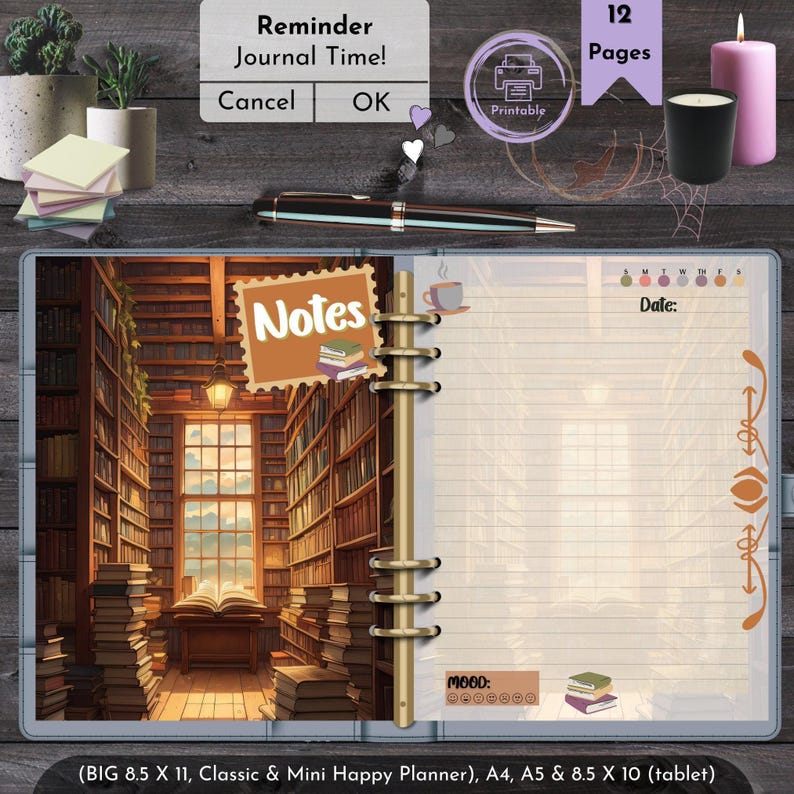 Bullet Journal Template Ghibli Inspired Design Printable Planner Pages Totoro Artwork Digital Download Kawaii Stationery Collection Daily Planning System Anime Dashboard Template Studio Character Design Journal Organization Essential Cute
Cozy Planner
