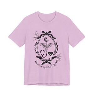 Spooky Nurse Shirt | Goth Nurse Tee | Night Shift RN Shirt | Alt Medical Staff Apparel | Spooky Healthcare Shirt | Creepy Nurse Gift image 13