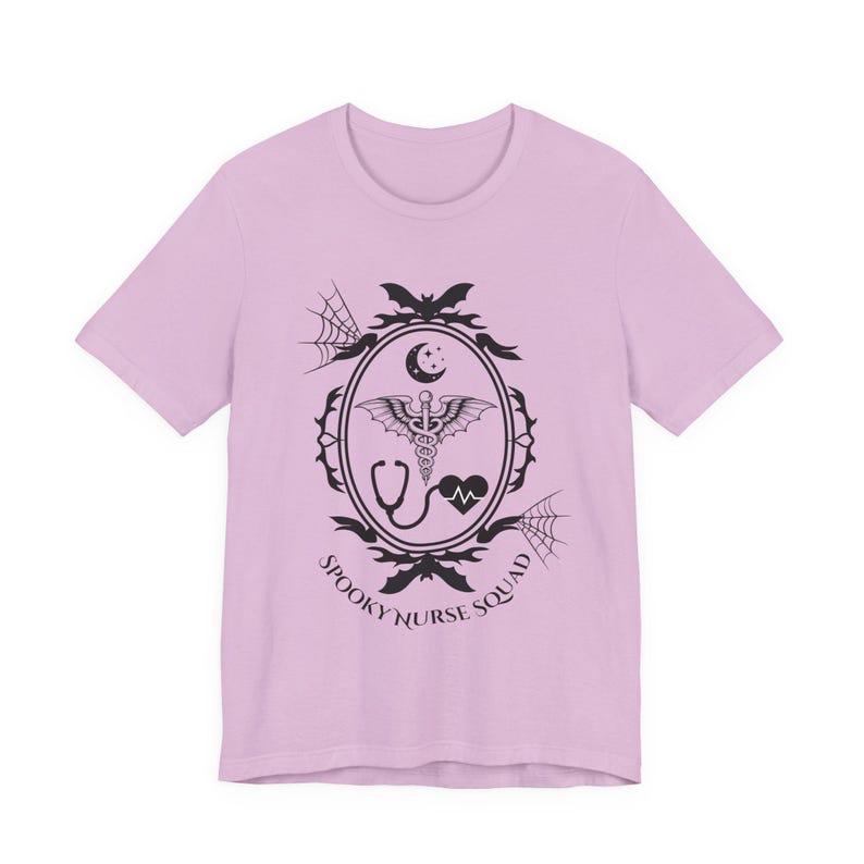 Spooky Nurse Shirt | Goth Nurse Tee | Night Shift RN Shirt | Alt Medical Staff Apparel | Spooky Healthcare Shirt | Creepy Nurse Gift image 13