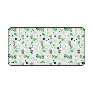 Kodama Desk Mat | Japanese Anime Desk Pad | Anime Gamer PC Setup | Kawaii Office Decor | Otaku Playmat | Cozy Gamer Anime Desk Setup image 5